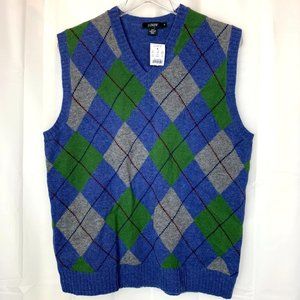 J. CREW Men's Wool Tartan Vest M